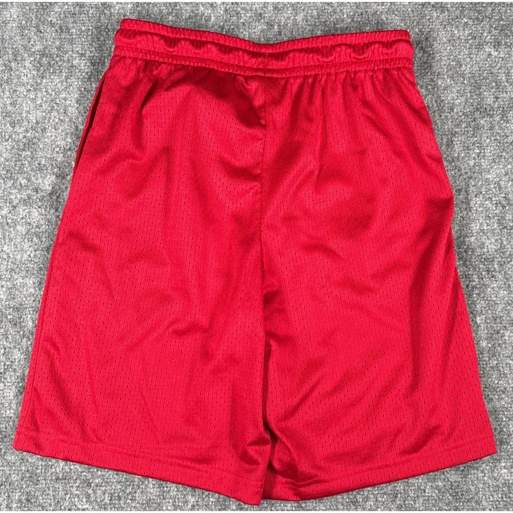 Jordan Boys Size Medium 10-12 Yrs Red Gym Mesh Basketball Shorts NWT